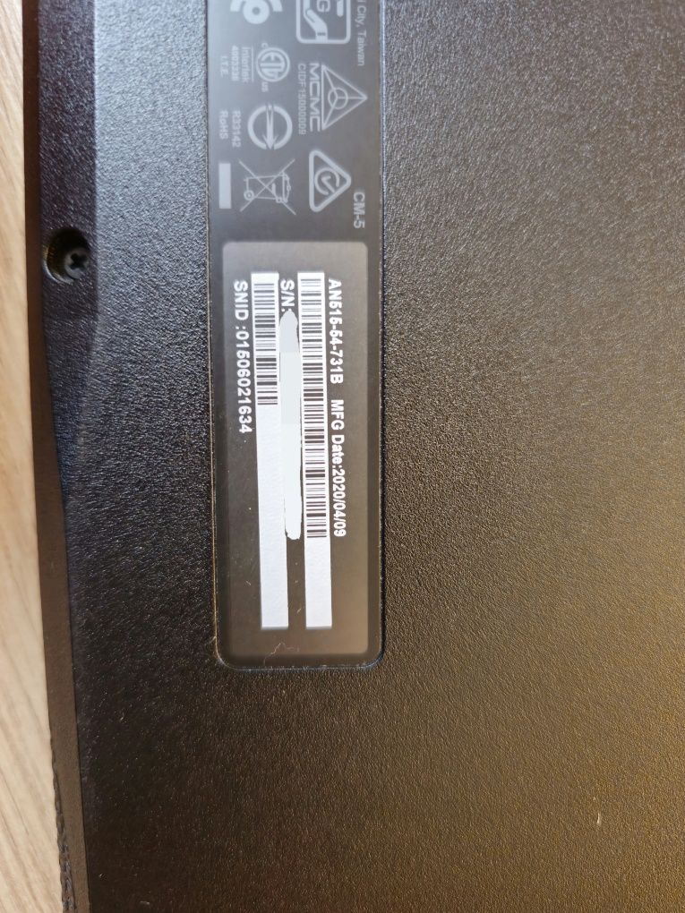 Acer Nitro 5 i7-9750 AN515/54/731B