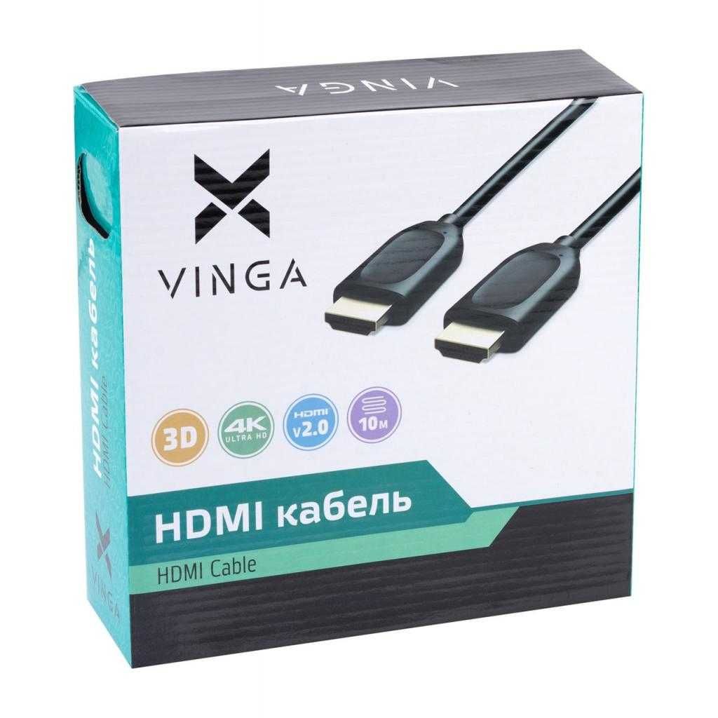 Кабель Vinga HDMI-HDMI 10м