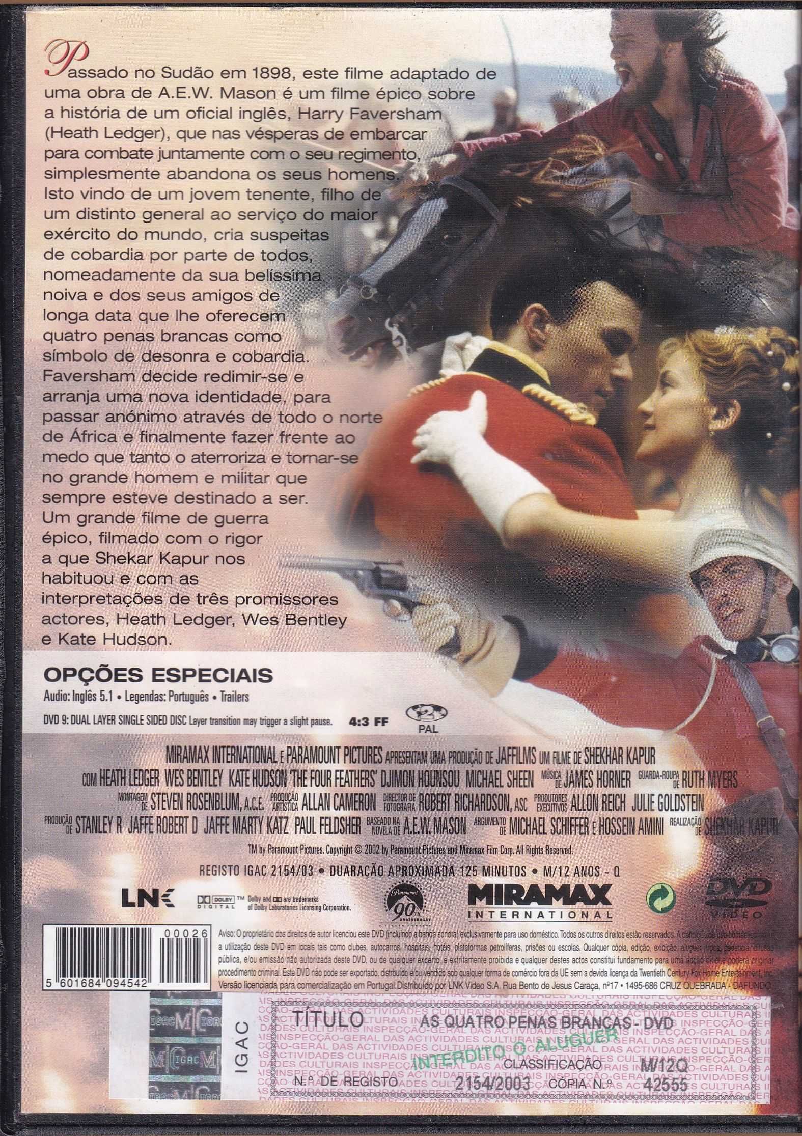 DVD - As Quatro Penas Brancas