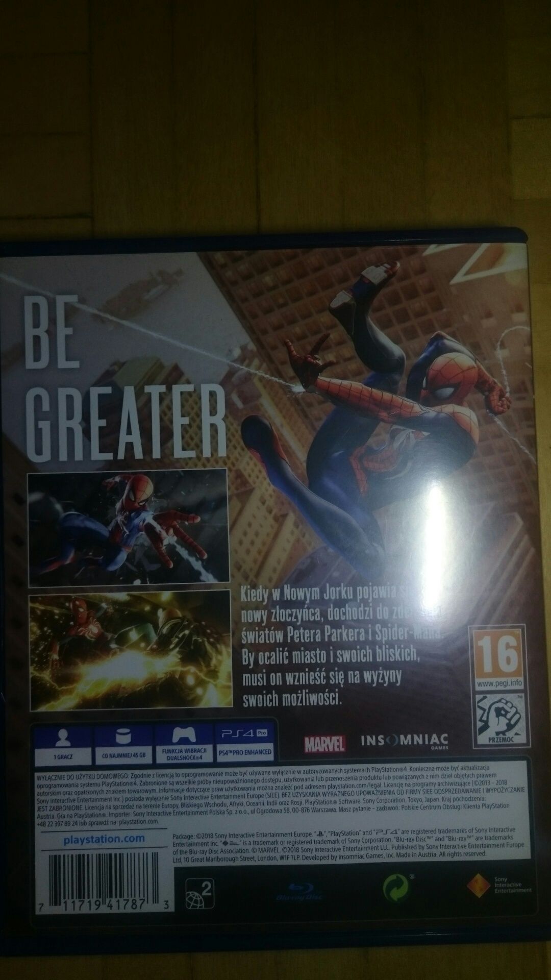 Gra Spiderman PS4 Playstation 4 polska wersja gta marvel Spider-man