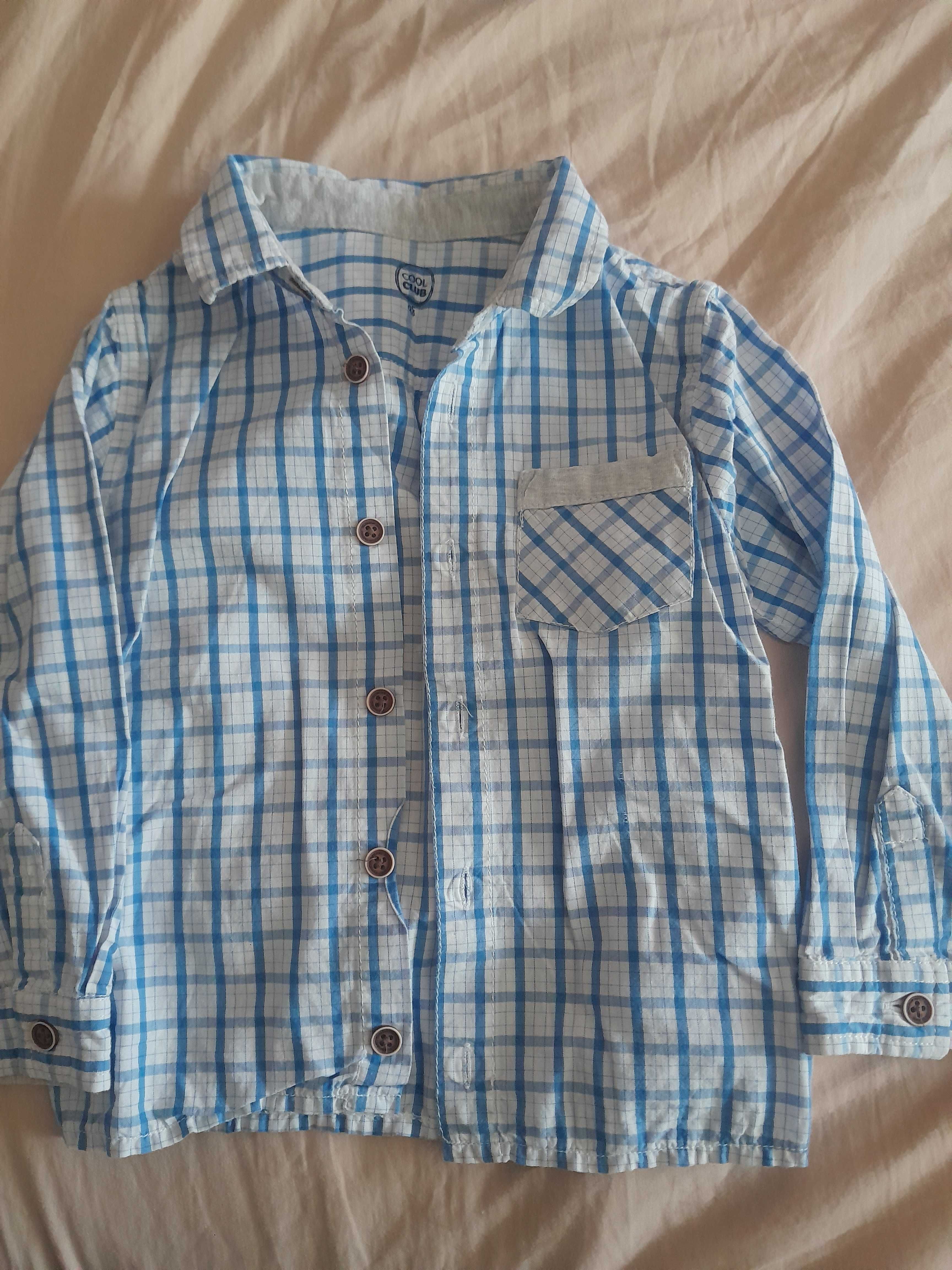 Koszula w kratę 92, elegancka