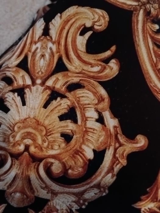 Krótka sukienka długi rękaw ornamenty panterka łańcuchy roz. ok. S