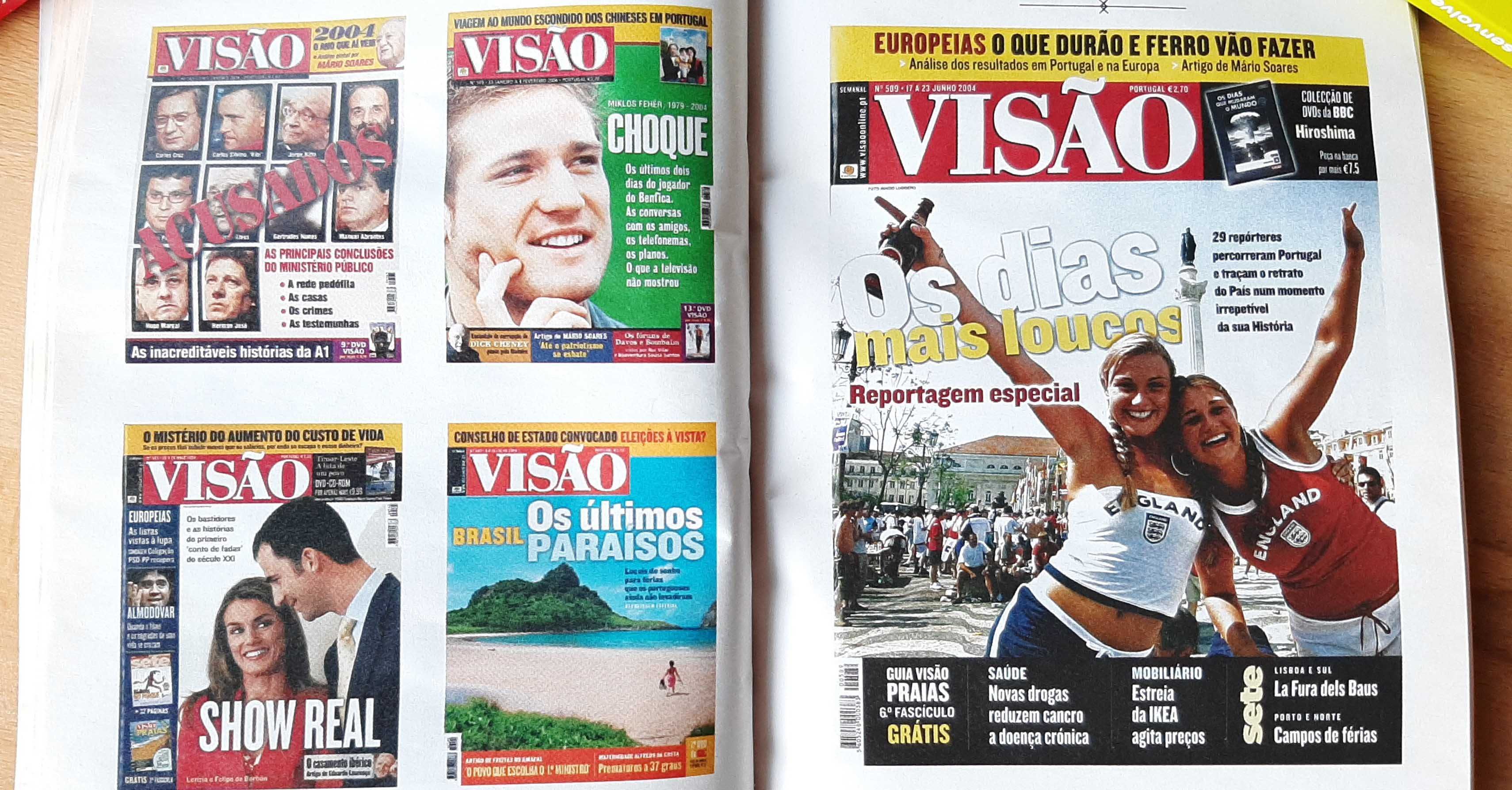 Revista Visão-Capas de 1993 a 2018