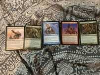 Cartas magic lote 5 cartas