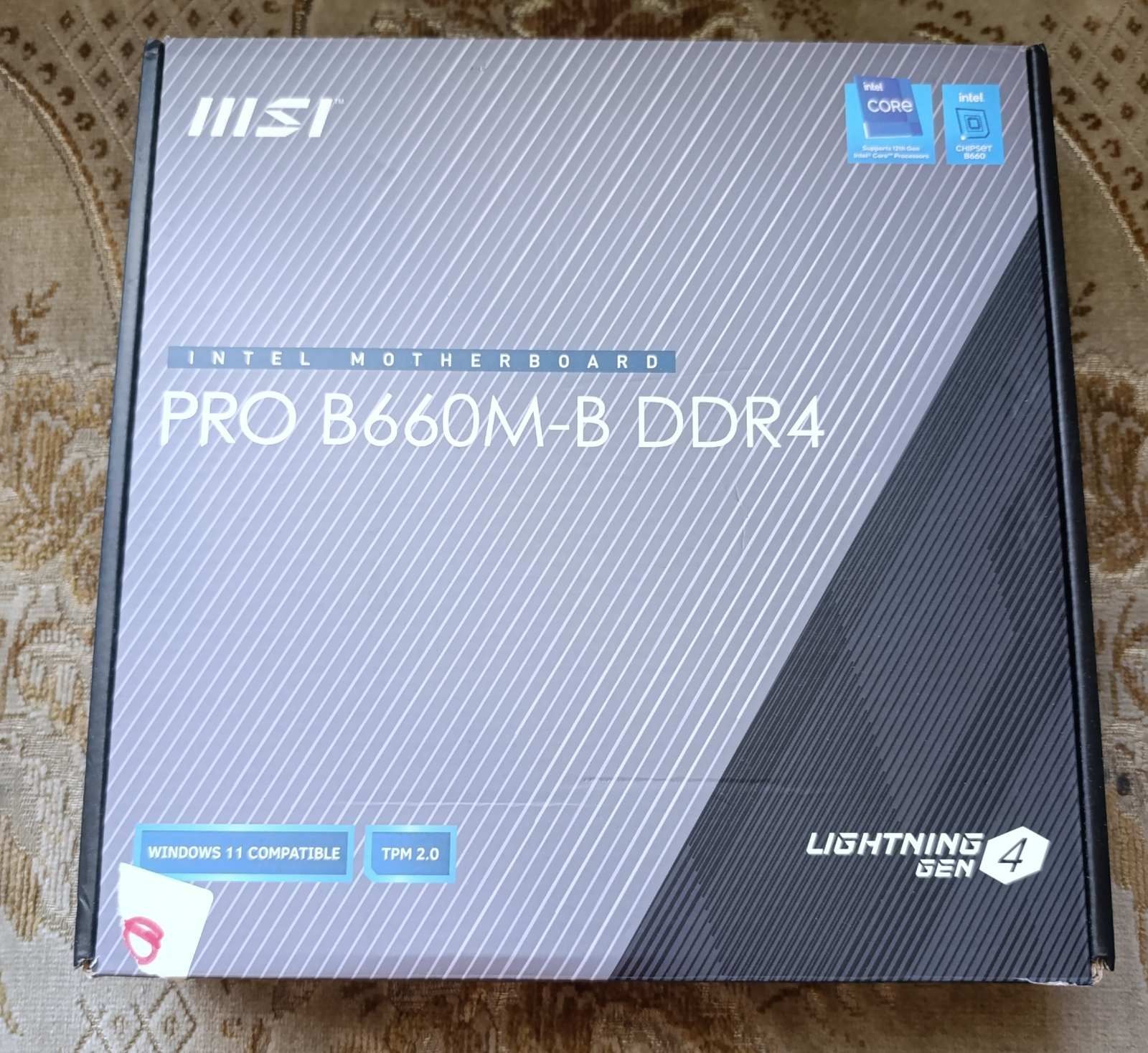 Материнська плата msi pro b660m-b ddr4
