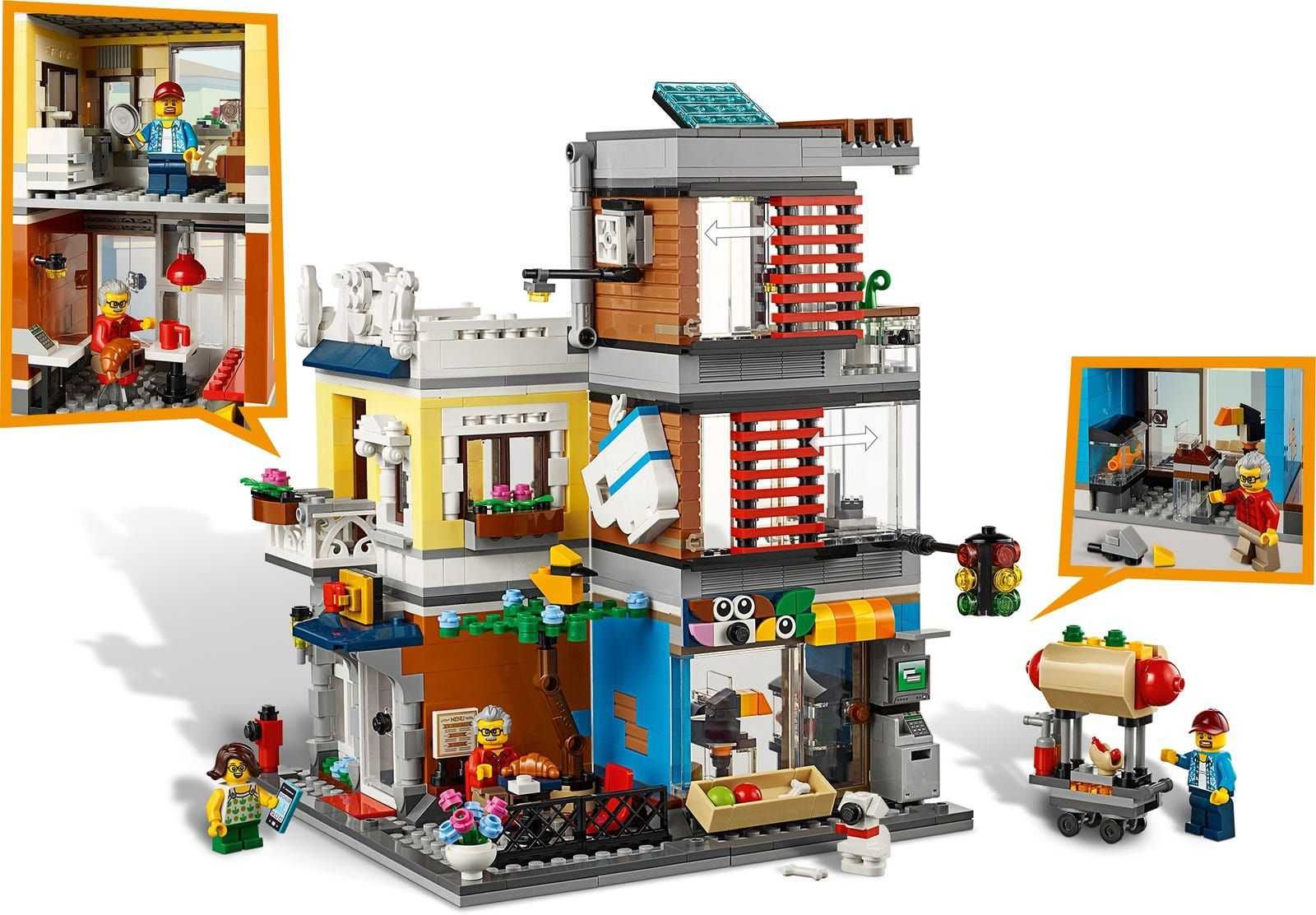 LEGO® 31097 Creator 3w1 - Sklep zoologiczny i kawiarenka