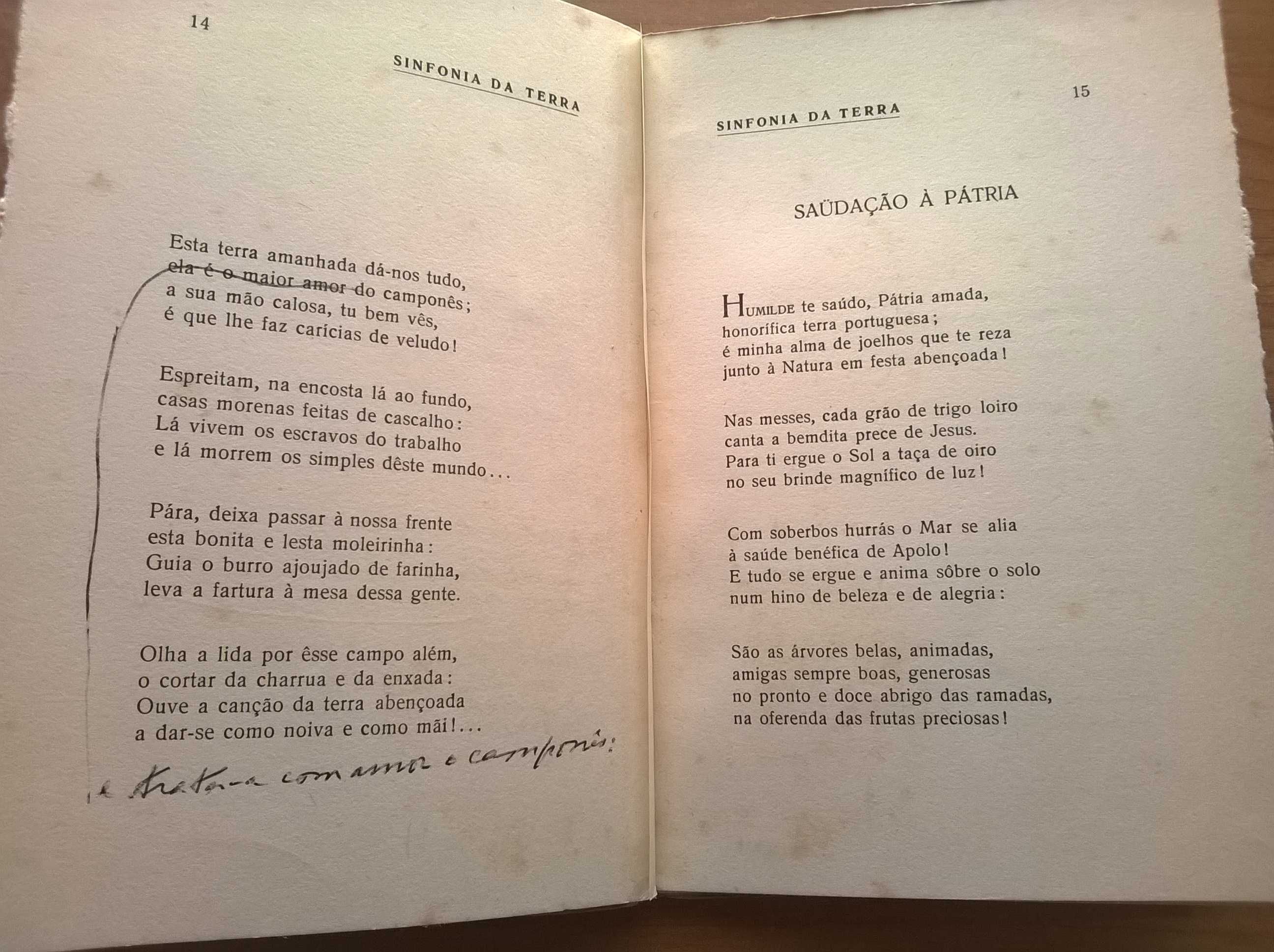 Sinfonia da Terra (autografado ?) - Isaura Matias de Andrade