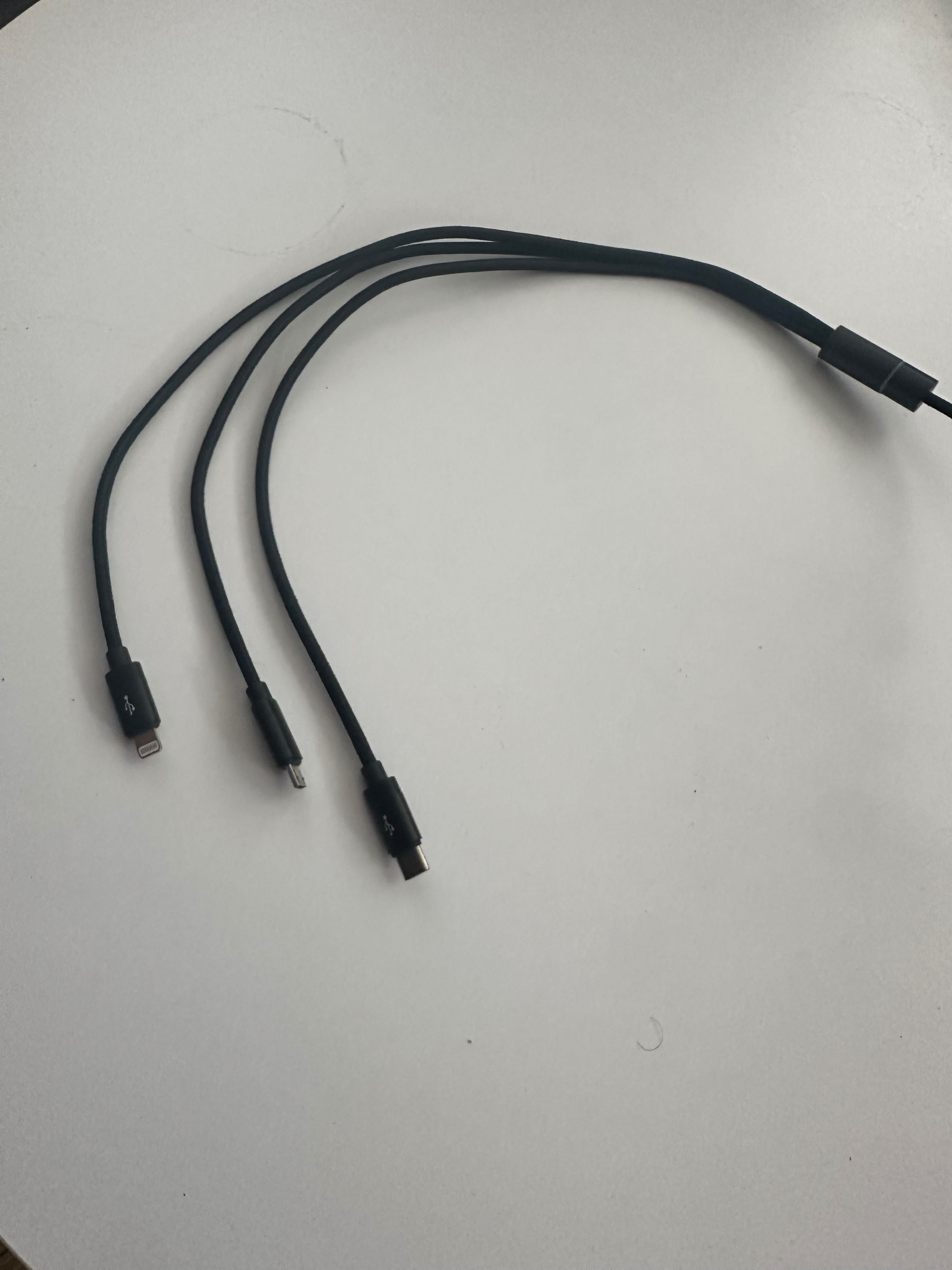 Ładowarki do Telefonu 3 w 1 USB-C, Iphone i Micro USB