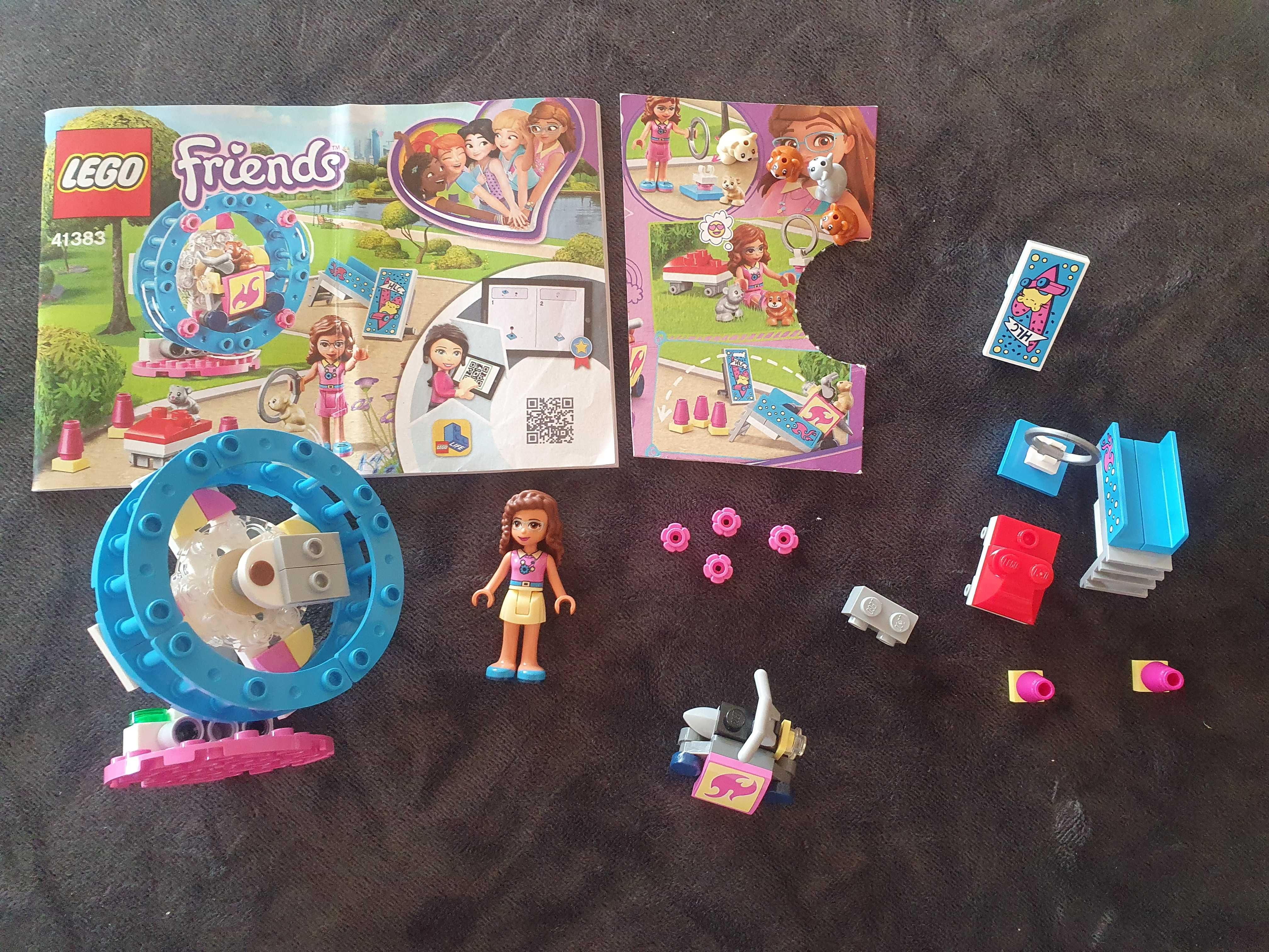 Lego Friends 41383 kołowrotek, chomiki