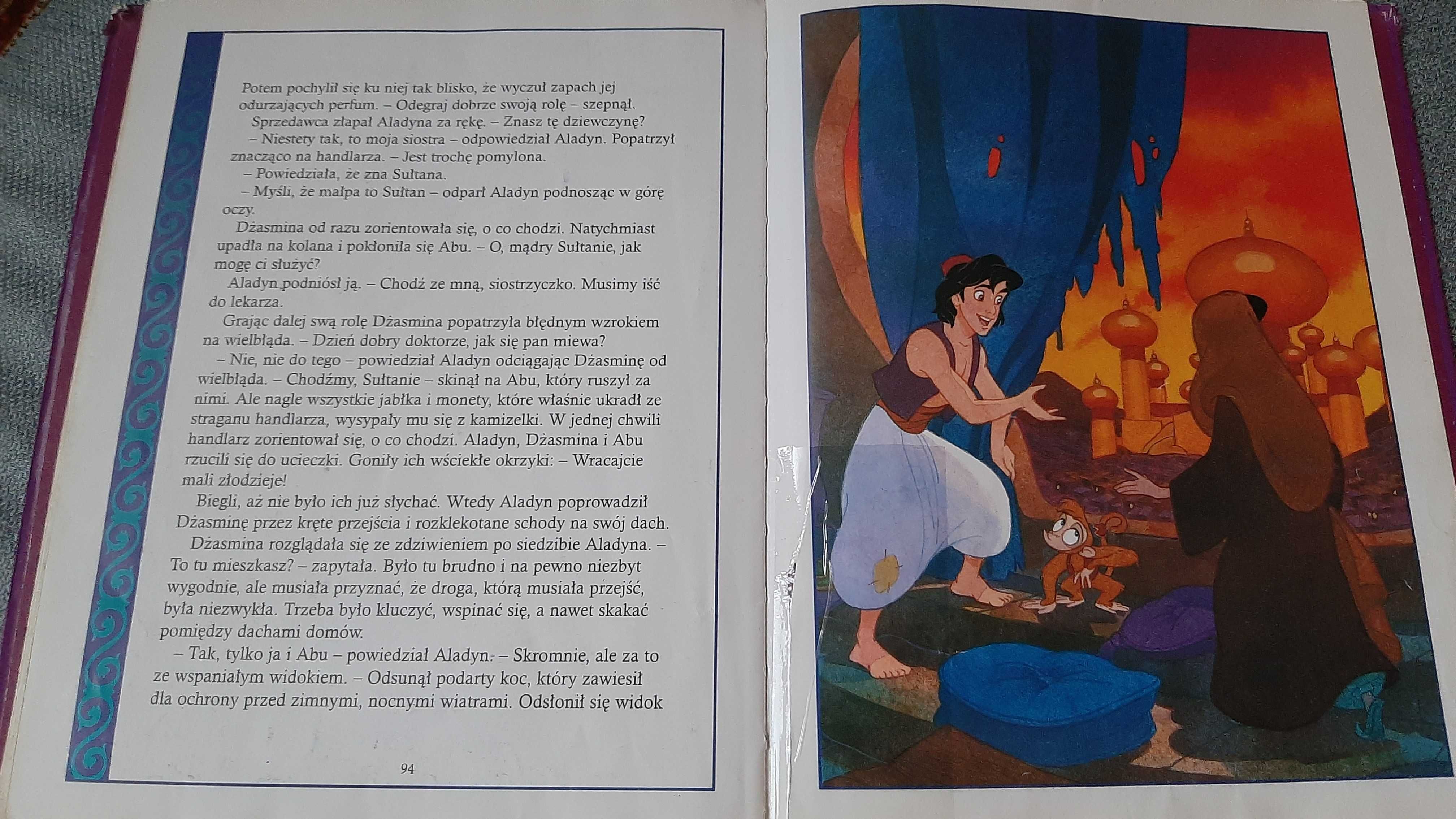 Disney Lampa Aladyna Baśnie z Agrabahu 7 opowieści o Aladynie Dżasmini