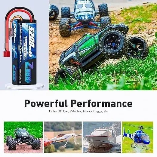 Комплект з 2 LiPo батарей 2s 5200mAh 7.4V для RC моделей