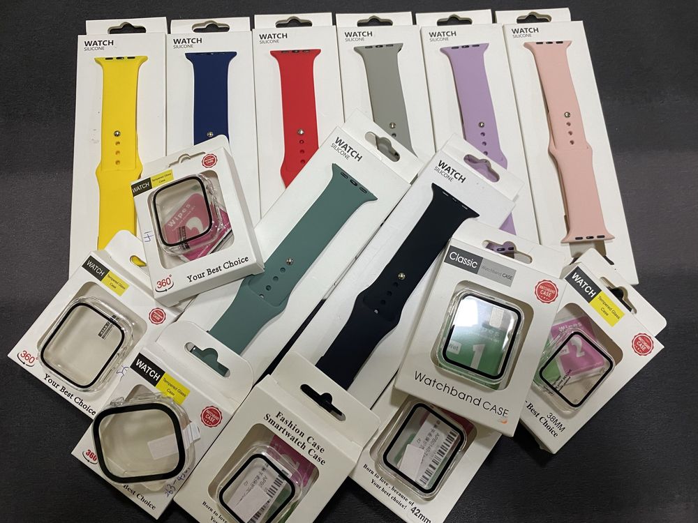 Kit Capa e Pulseira - Apple Watch 1/2/3/4/5/6/SE/7/8/9/Ultra