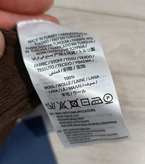 Nowy męski cienki sweterek Gant Fine Merino roz.XXL