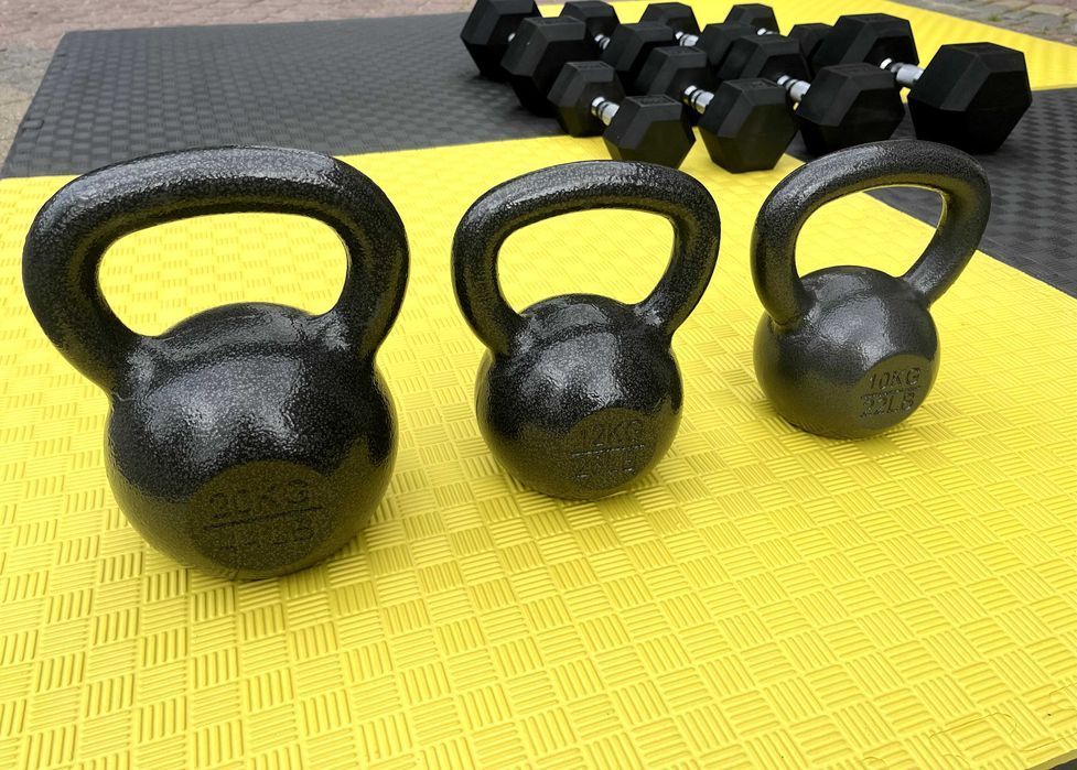KETTLEBELL żeliwny kettel kettla kula hantle