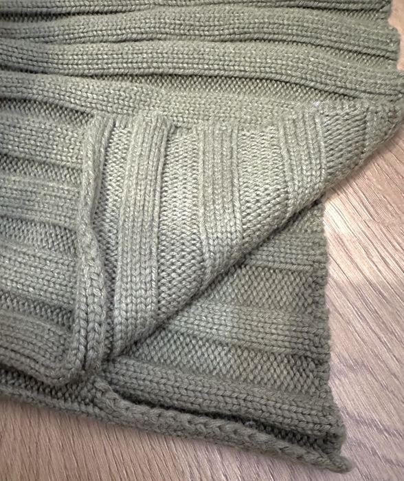 Светр теплий стиль Oversize, колір хакі, теплющий