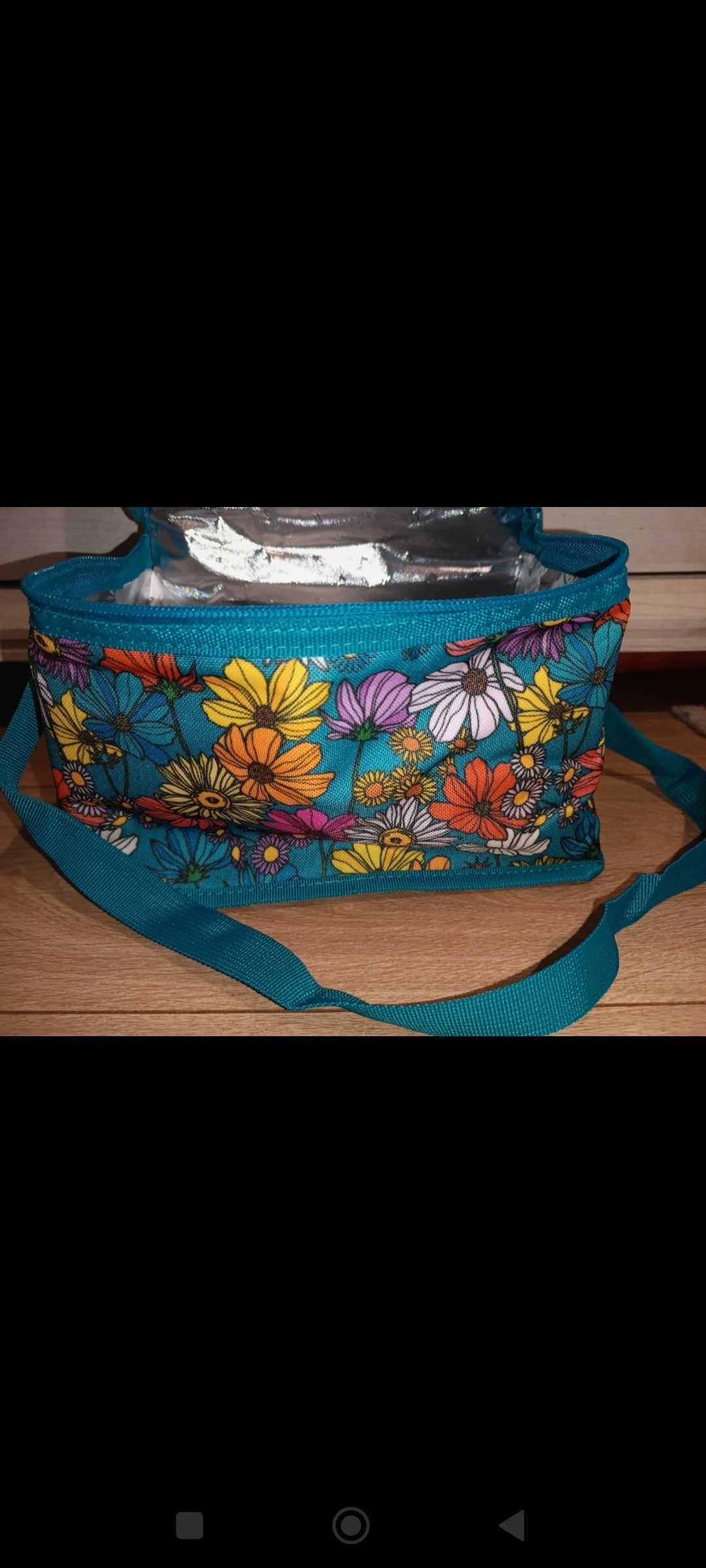 Torba termiczna Floral Aura lato piknik nowa