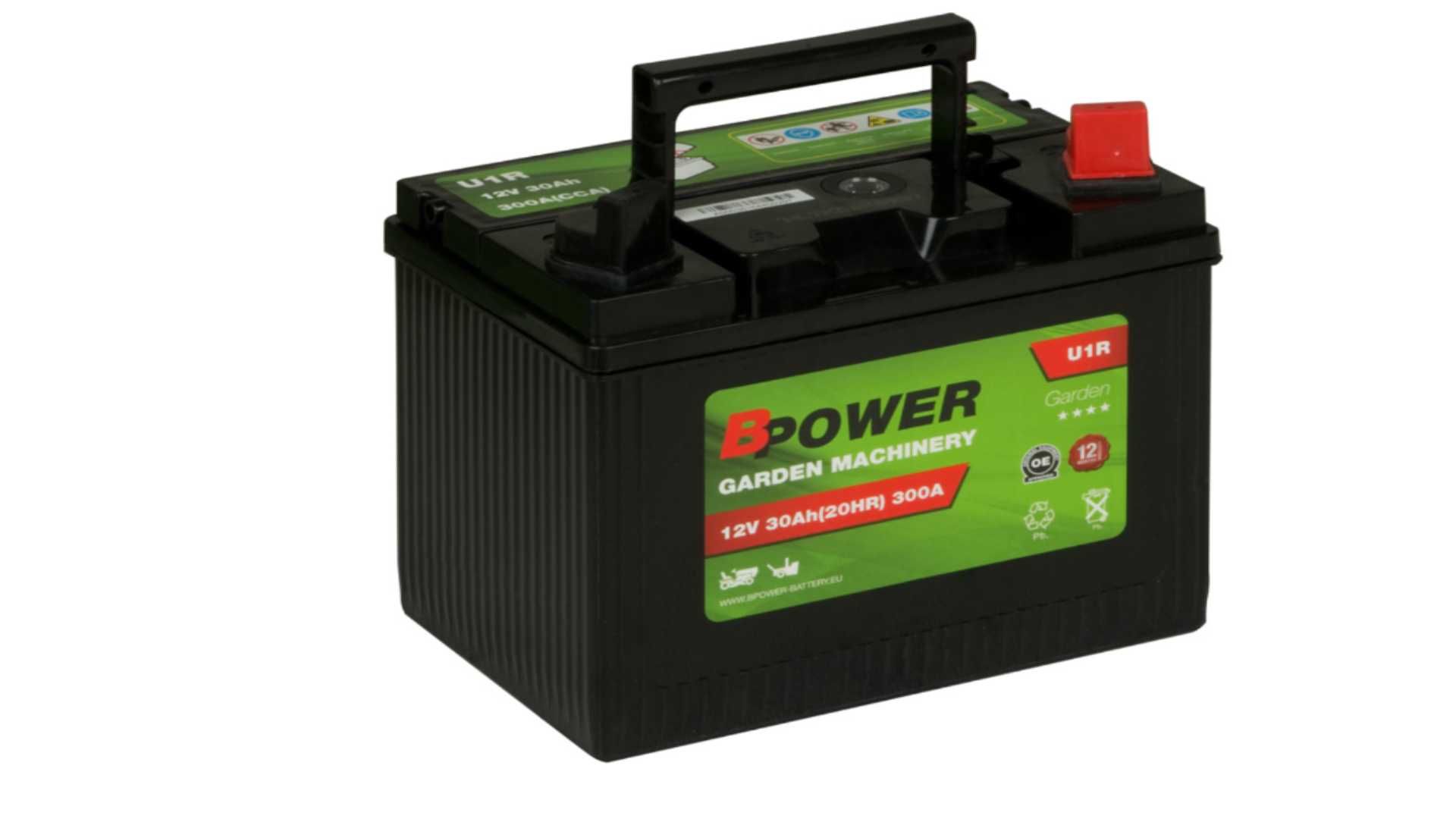 Akumulator BPower Garden U1R 12V 30Ah 300A P+ Prawy Plus