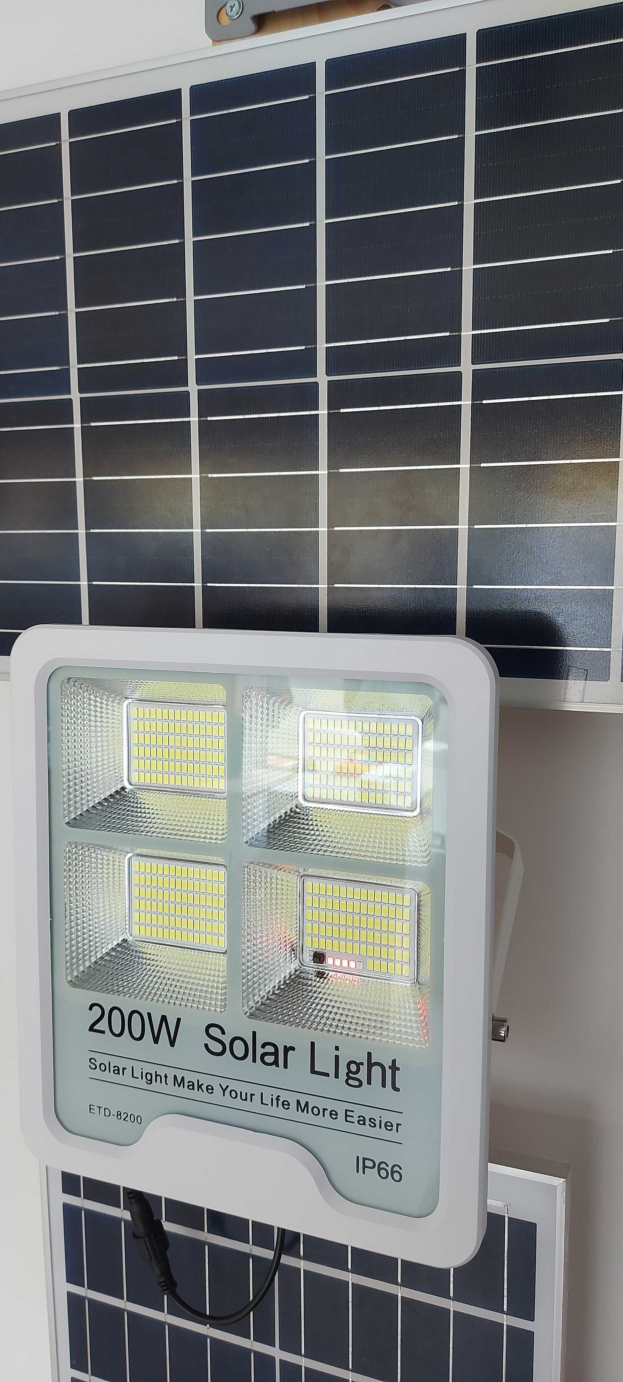 Naświetlacz halogen  Lampa solar ETD 200W