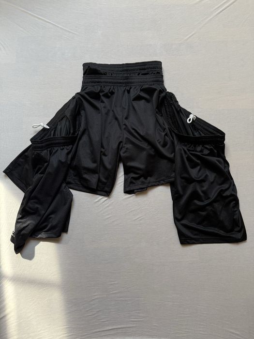 Anna Bolina Extra Wide Long Shorts in Black
