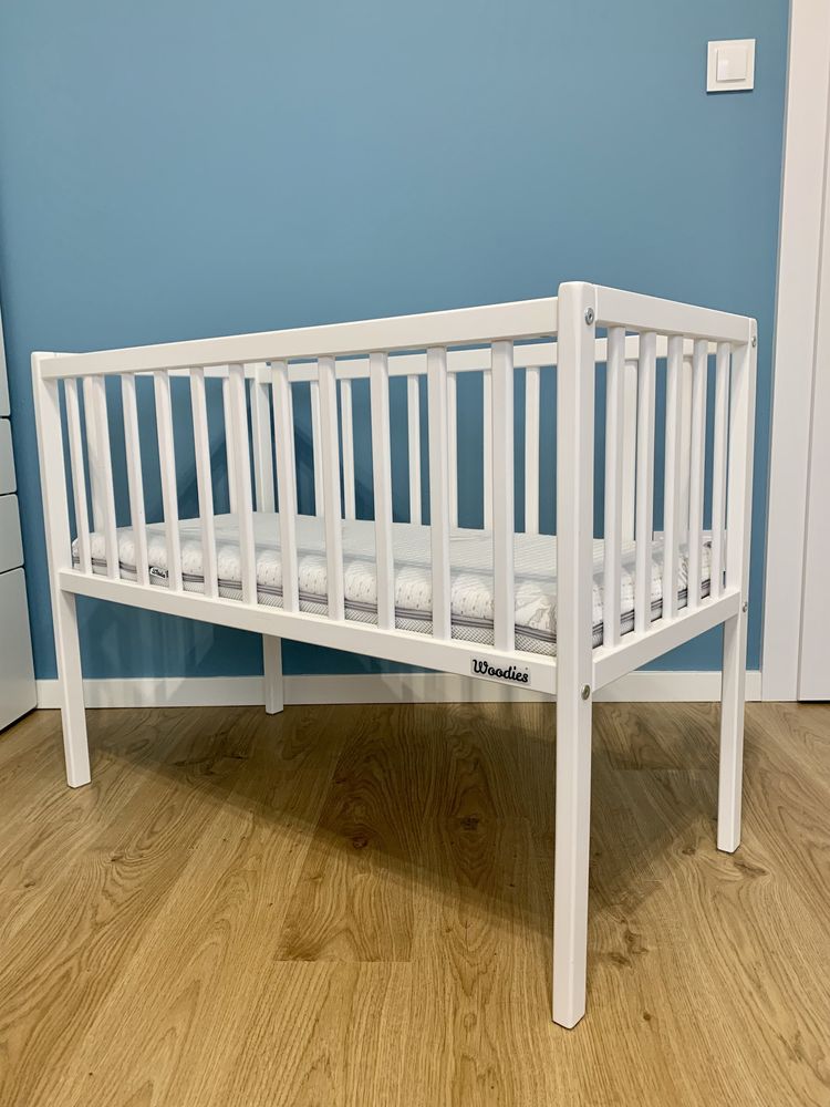 Mini-łóżeczko Bedside Crib 90×40 +MATERAC/ Woodies [rzadko używane]