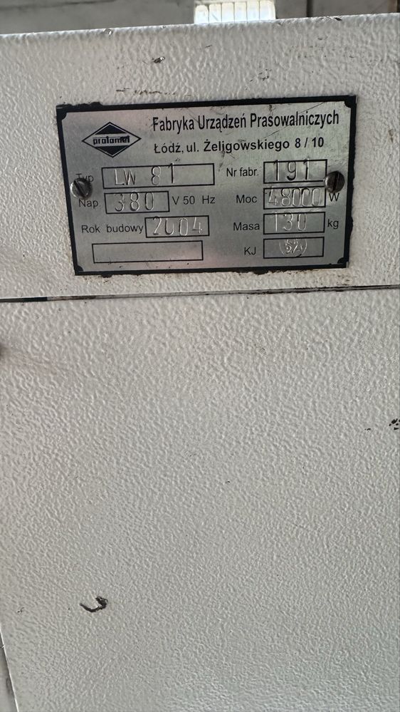 LW 81 PROTOMET Elektryczny generator pary wodnej 61kg/h 48kW