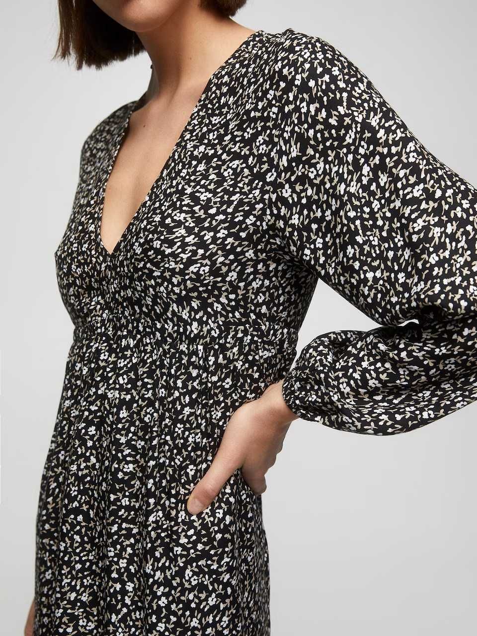 Сукня жіноча pull&bear zara,M,квіти,платя,плаття,шляркою,пишна,літня