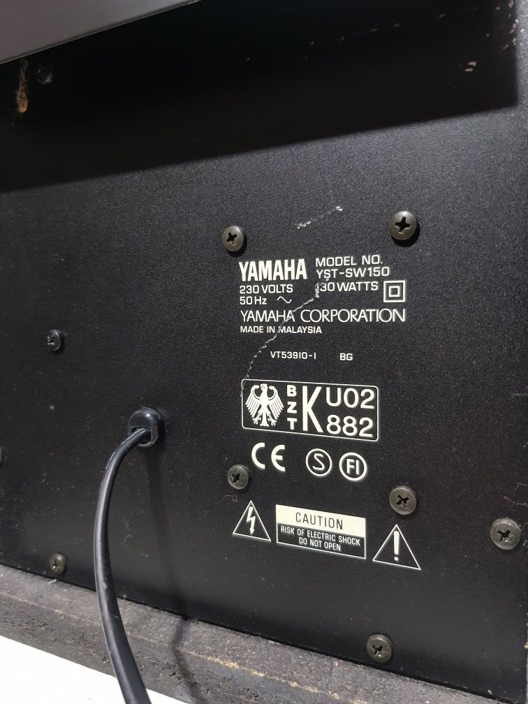 18Кг. Активний сабвуфер YAMAHA YST-SW150, 2*130 Вт, б/у з Германії +2k