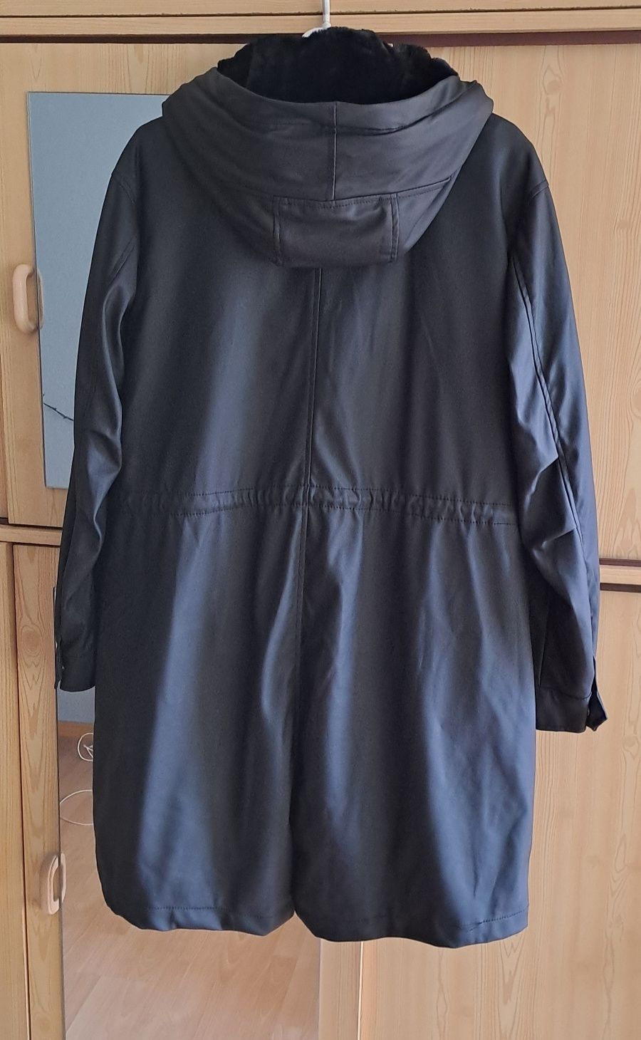 Parka kurtka czarna Zara Basic