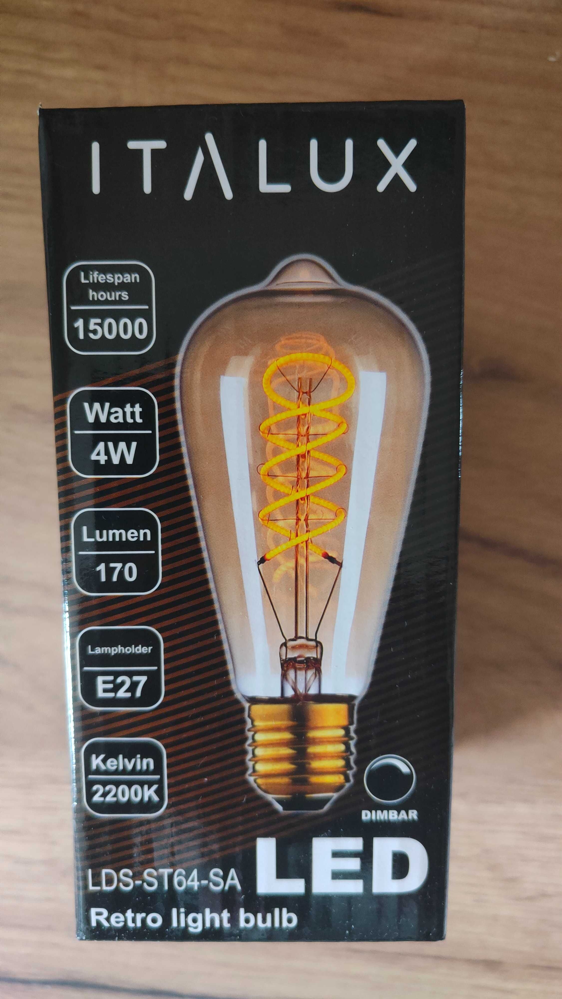 Lampa wisząca Ania czarna E27 TK Lightning z kompletem żarówek