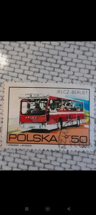 Znaczek pocztowy autobus Jelcz