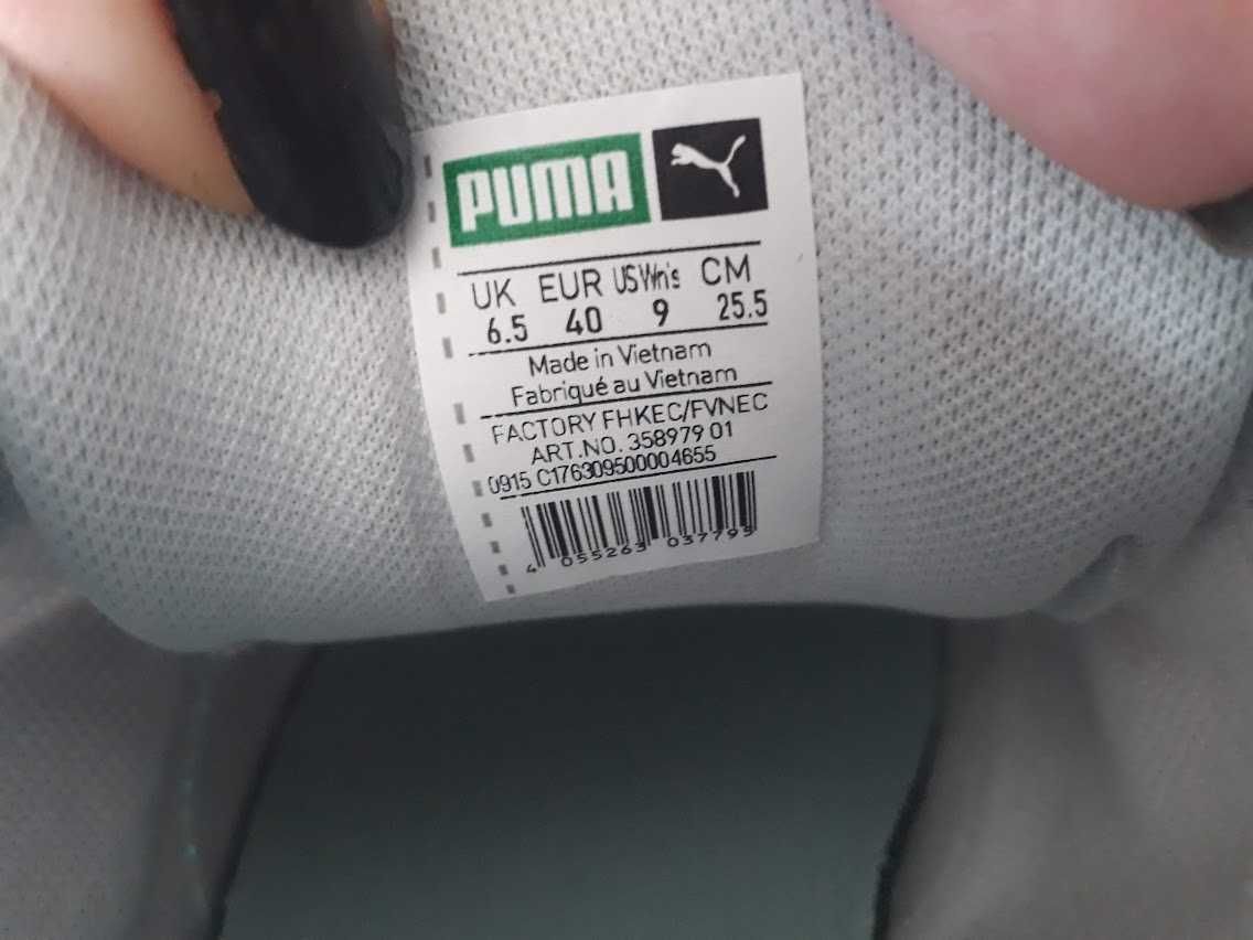 buty damskie PUMA FACTORY 40 beżowe miętowe lekkie  25,5 cm Nowe !