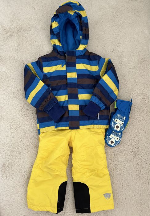 Zimowy kombinezon 86/92 Lupilu dla chłopca kurtka spodnie rękawiczki