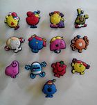 Pins com figuras Mr. Men and Little Miss para crocs ou pulseiras