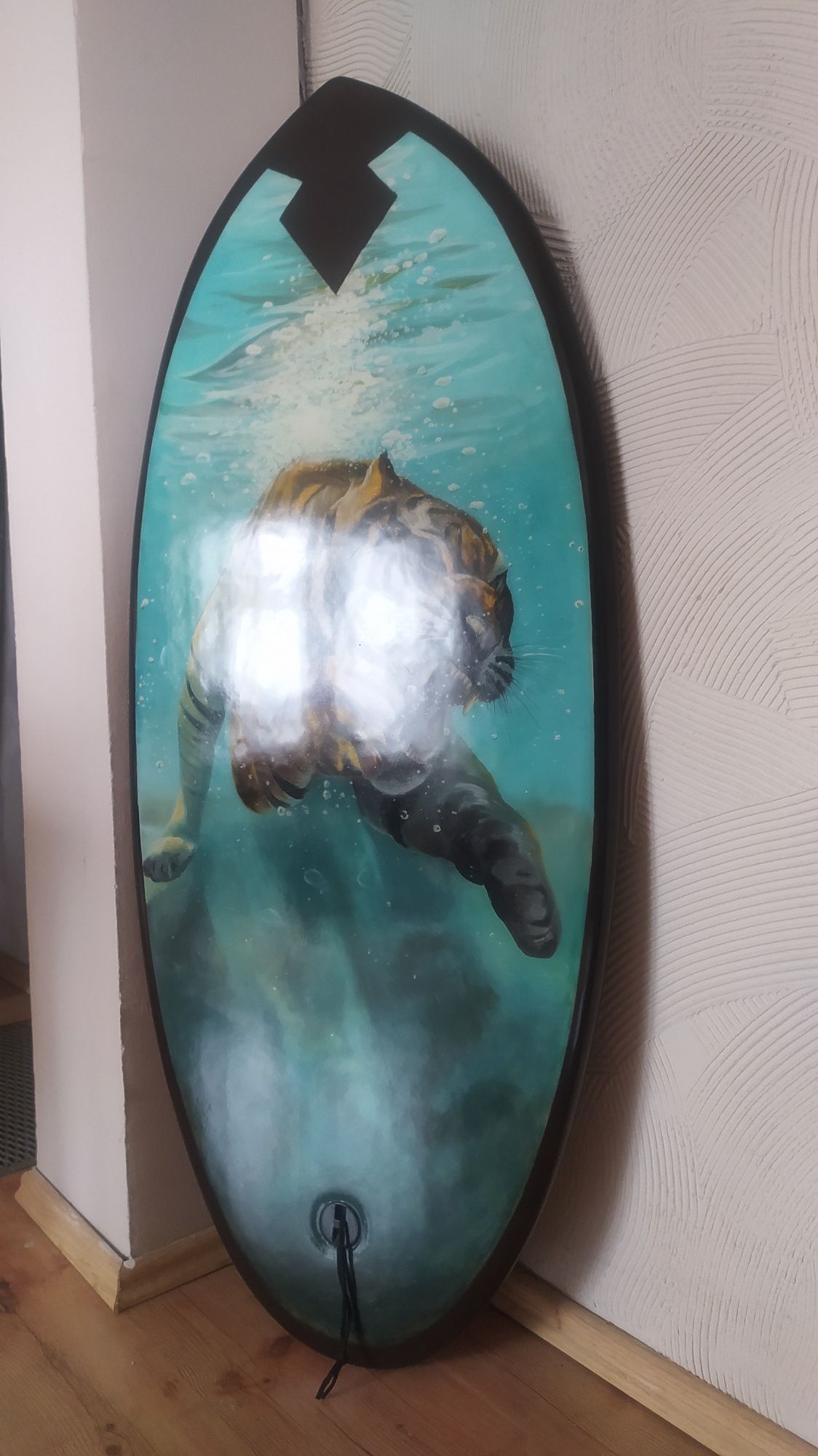 Deska skimboardowa ręcznie malowana po obu stronach 123 cm