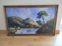 Pintura - Quadro Antigo, óleo sobre platex