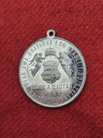Medal przyjaźni Polsko węgierskiej bratanki 1887 kurnatowski Kraków