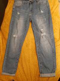 Spodnie dżinsy damskie 46