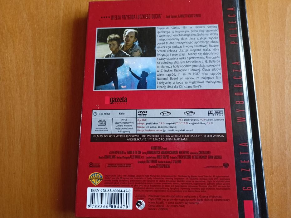 Imperium Słońca  dvd