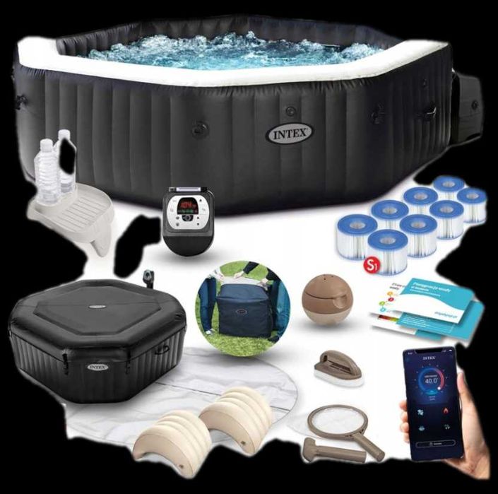 Jacuzzi Intex 6 osobowe + akcesoria + maty grzewcze