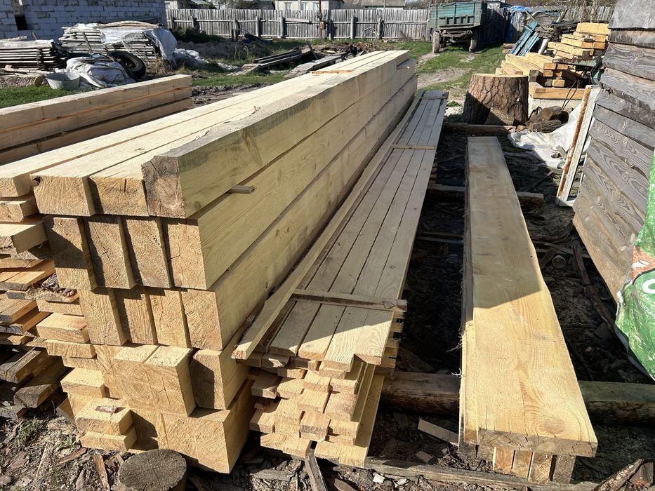 Пиломатеріали, дошка, брус , балка, стропило, обрешітка