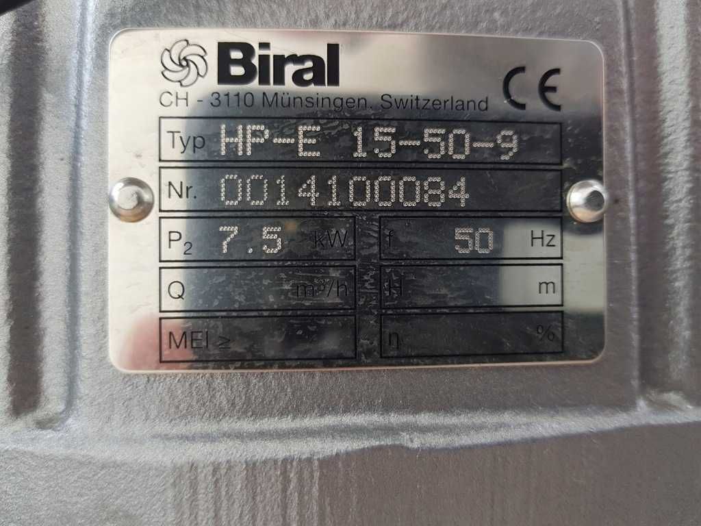 Odśrodkowa pompa wysokociśnieniowa BIRAL HP-E 15-50-9