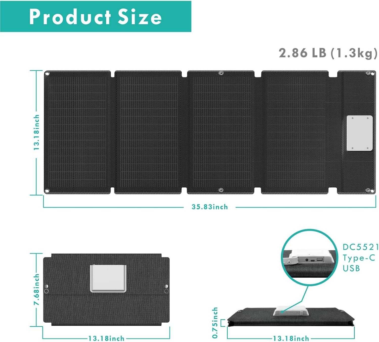 Nowa ładowarka panelowa/panel słoneczny/solar/USB/40W/przenośna !8197!
