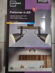 LIVARNO home Lampa LED dwulampowa, styl Vintage, kolor Czarny