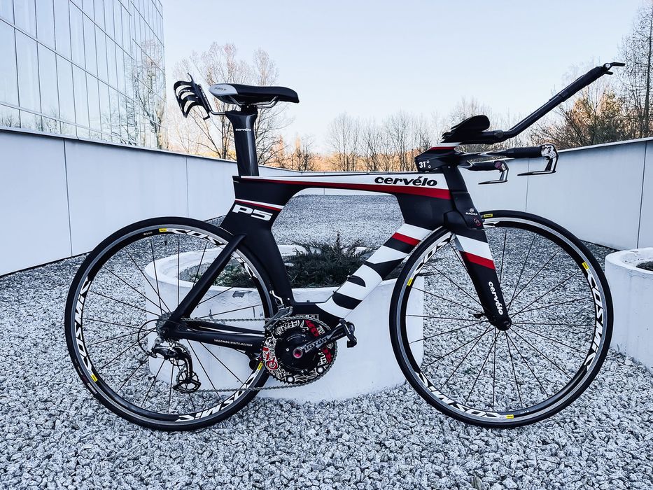 Rower triathlonowy TT Cervélo P5 SIX r 56 Rotor Power, Ceramic Speed