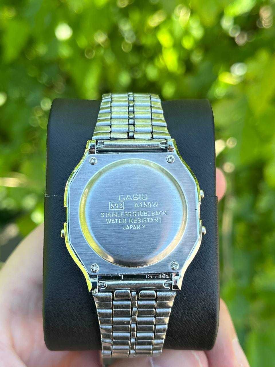 Годинник Casio Vintage A159 silver-white / касіо A168 /часы касыо A158