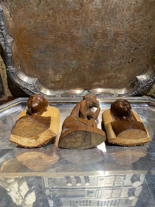 Esculturas Tribais ibinda Anos 60 Cabinda 11 cm