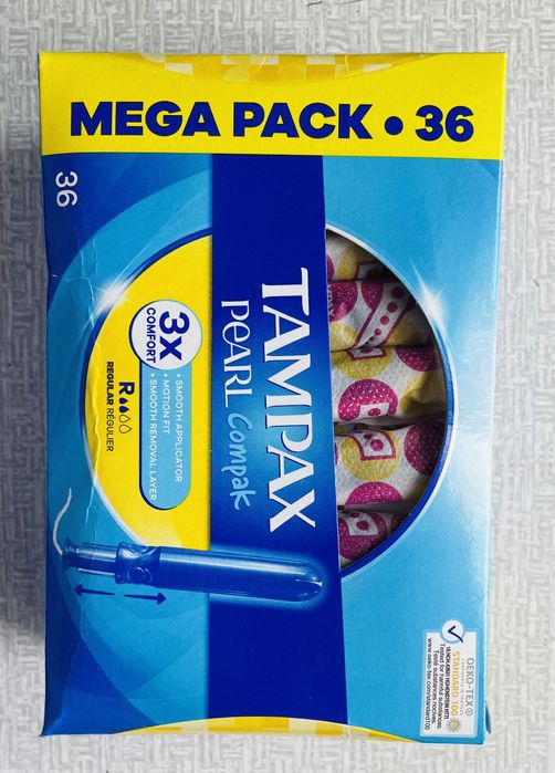 Тампони Tampax Pearl Compak Regular 36 шт
