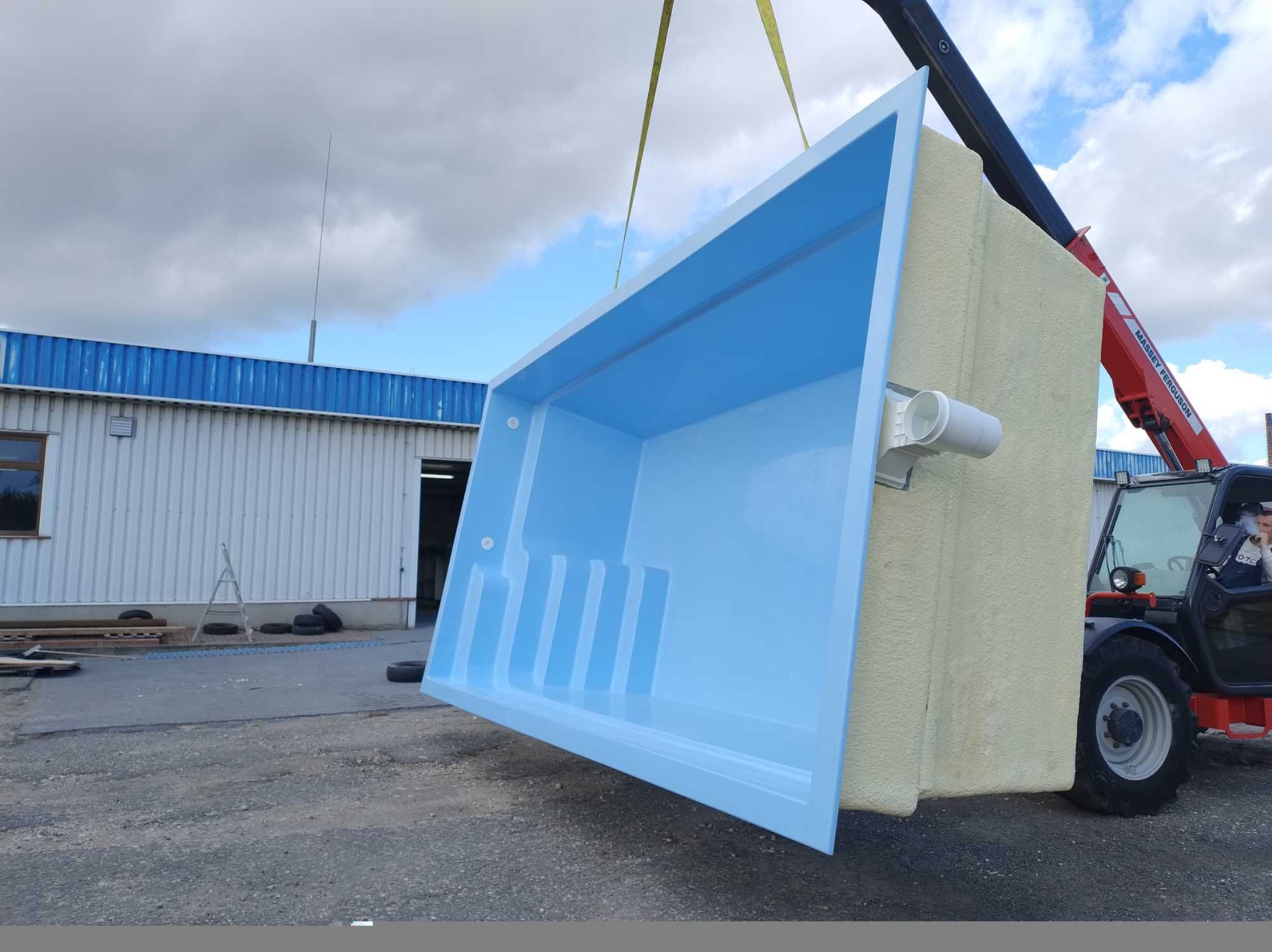 Basen poliestrowy VIGO 800x300x150cm GFK, PRODUCENT!