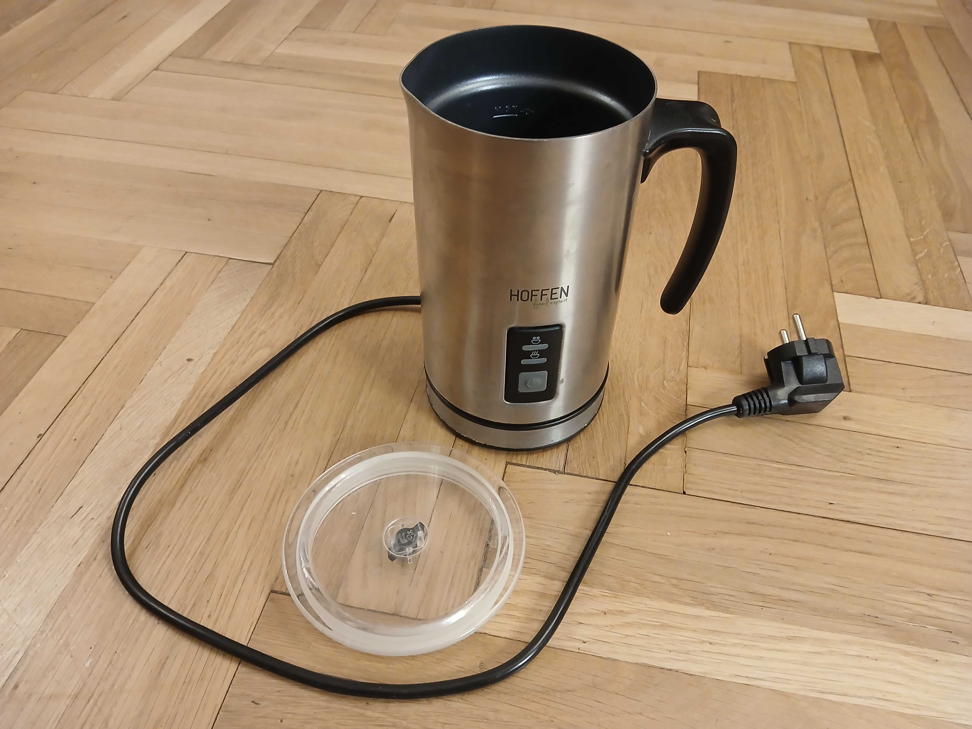 spieniacz do mleka Hoffen + mini ekspres do kawy Clatronic KA3356