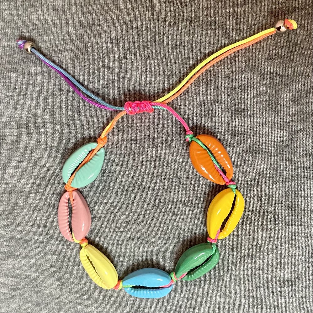 Pulseira Buzios Multicores - ajustavel (nova)